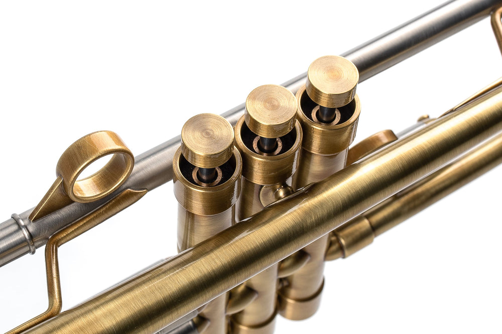 KGUmusic 135mm Taylor Bell RS Trumpet – Satin Brass Finish