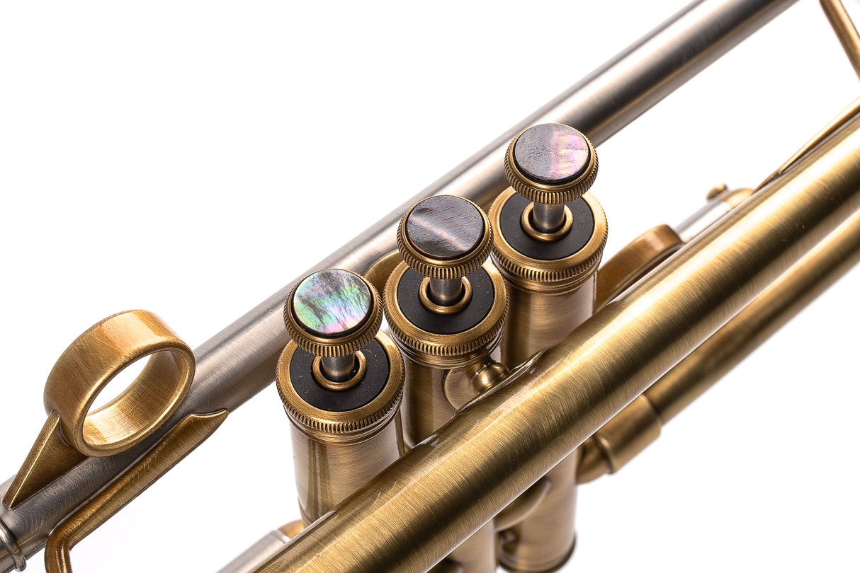 KGUmusic 135mm Taylor Bell RS Trumpet – Satin Brass Finish