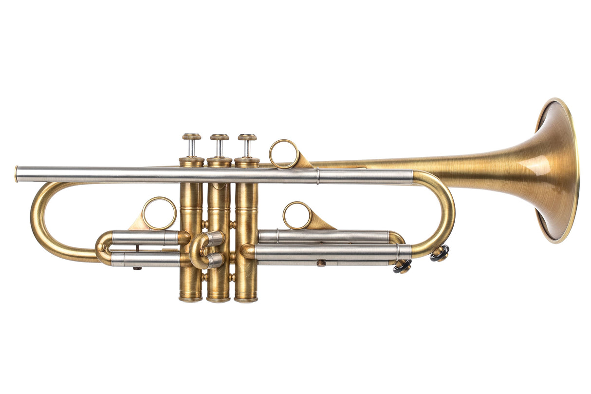 KGUmusic 135mm Taylor Bell RS Trumpet – Satin Brass Finish