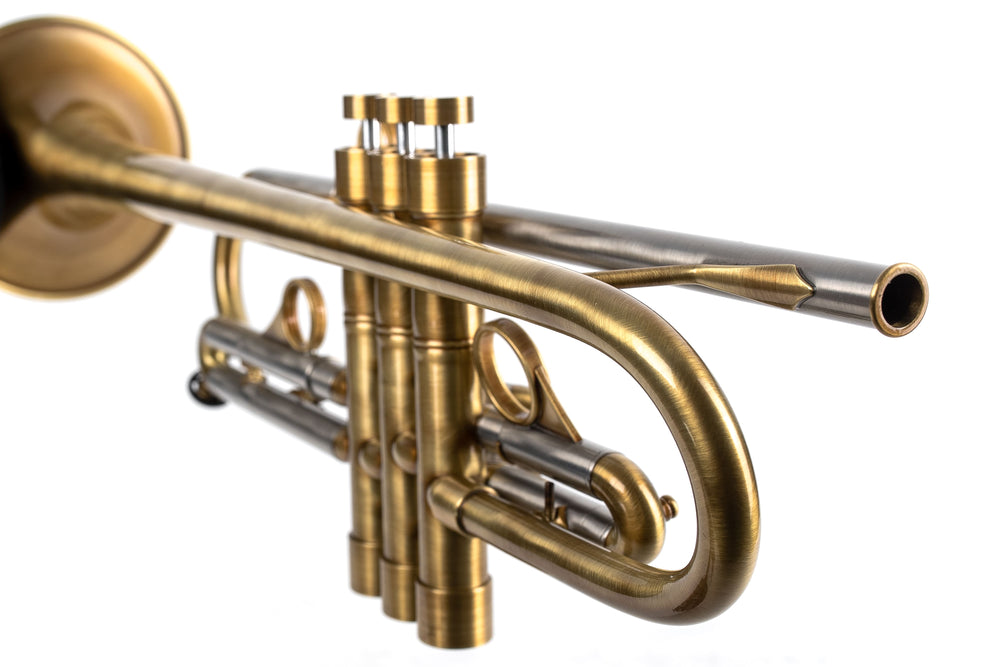 KGUmusic 135mm Taylor Bell RS Trumpet – Satin Brass Finish