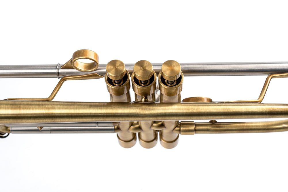 KGUmusic 135mm Taylor Bell RS Trumpet – Satin Brass Finish