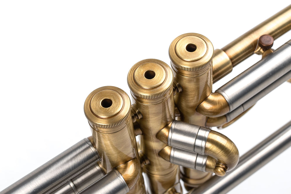 KGUmusic 135mm Taylor Bell RS Trumpet – Satin Brass Finish