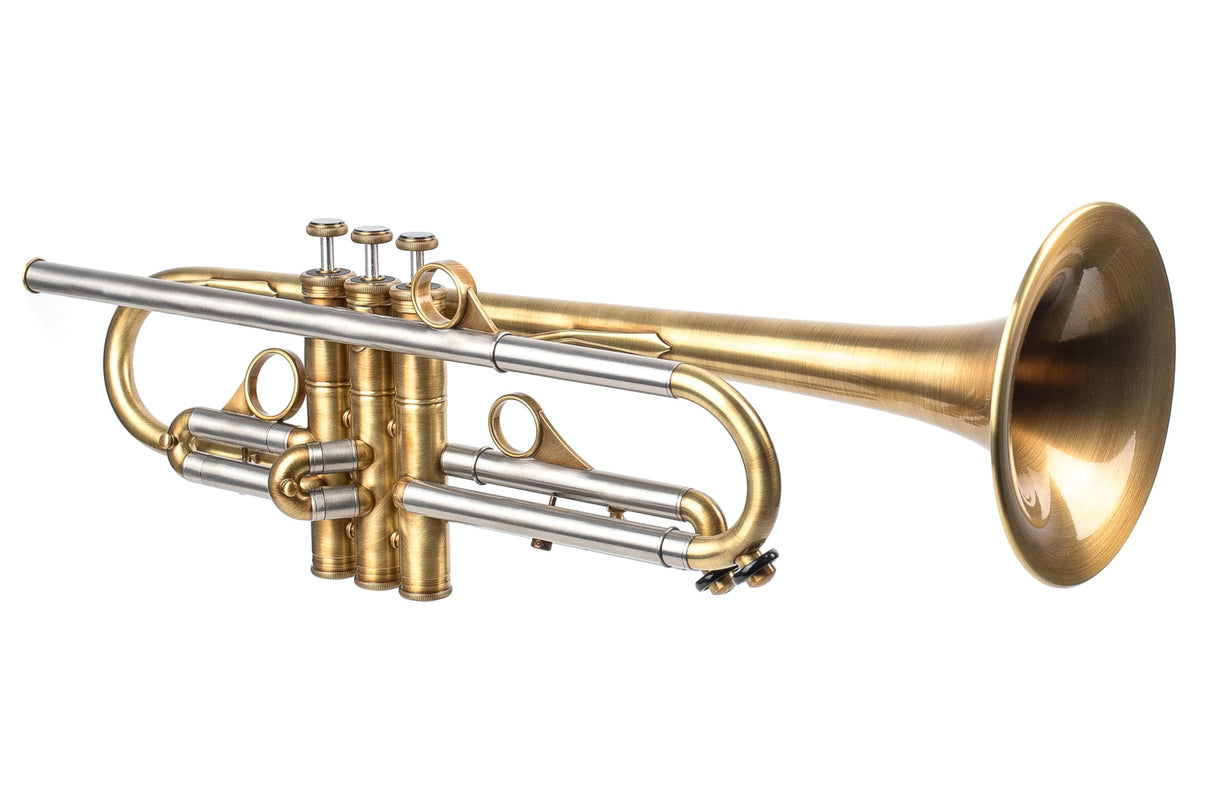 KGUmusic 135mm Taylor Bell RS Trumpet – Satin Brass Finish