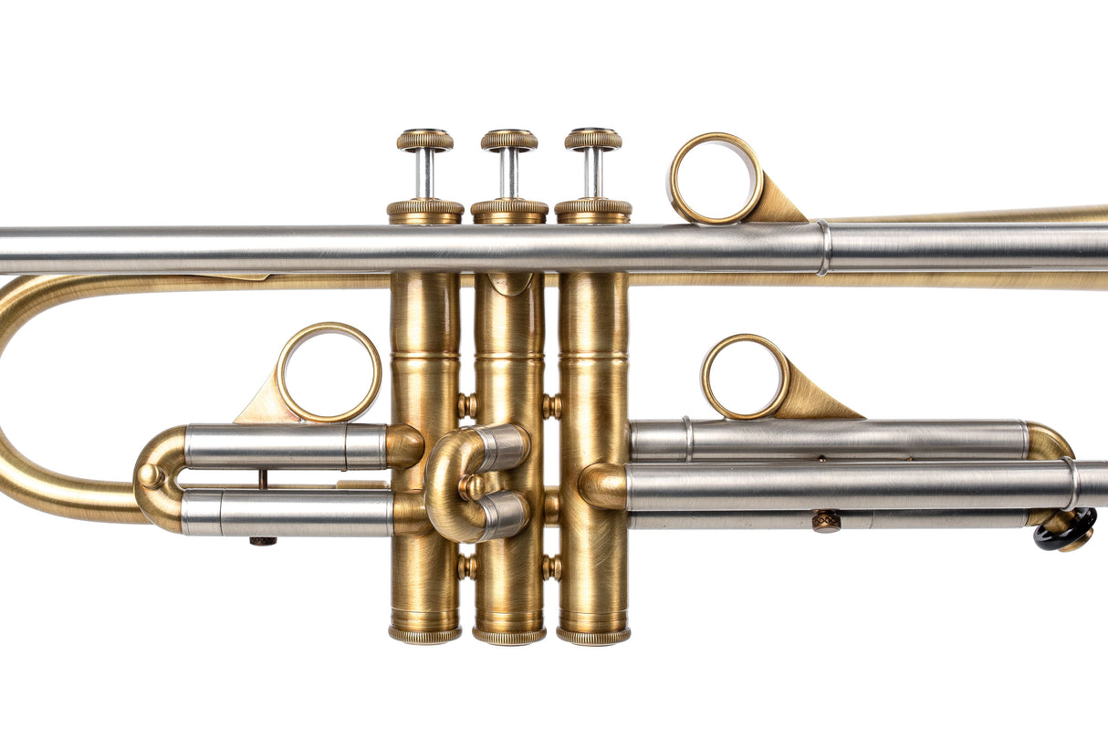 KGUmusic 135mm Taylor Bell RS Trumpet – Satin Brass Finish