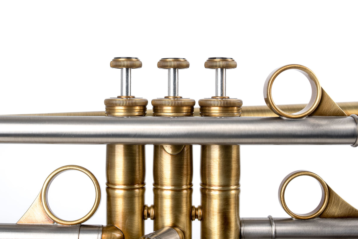 KGUmusic 135mm Taylor Bell RS Trumpet – Satin Brass Finish