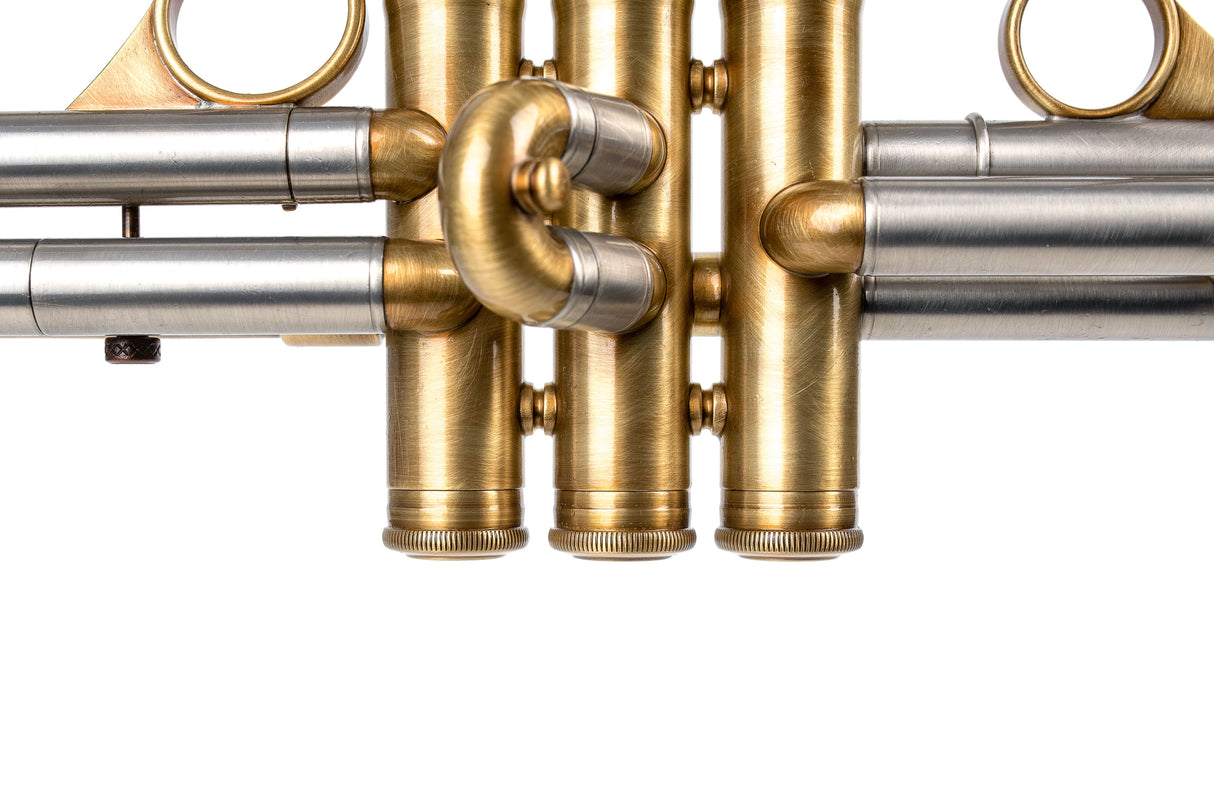 KGUmusic 135mm Taylor Bell RS Trumpet – Satin Brass Finish