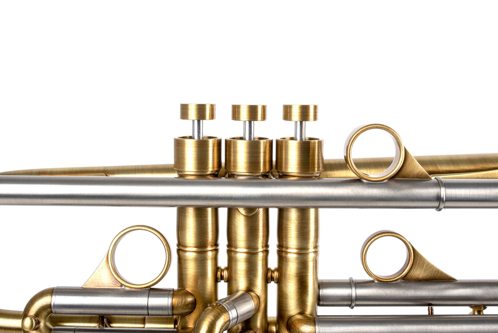 KGUmusic 135mm Taylor Bell RS Trumpet – Satin Brass Finish
