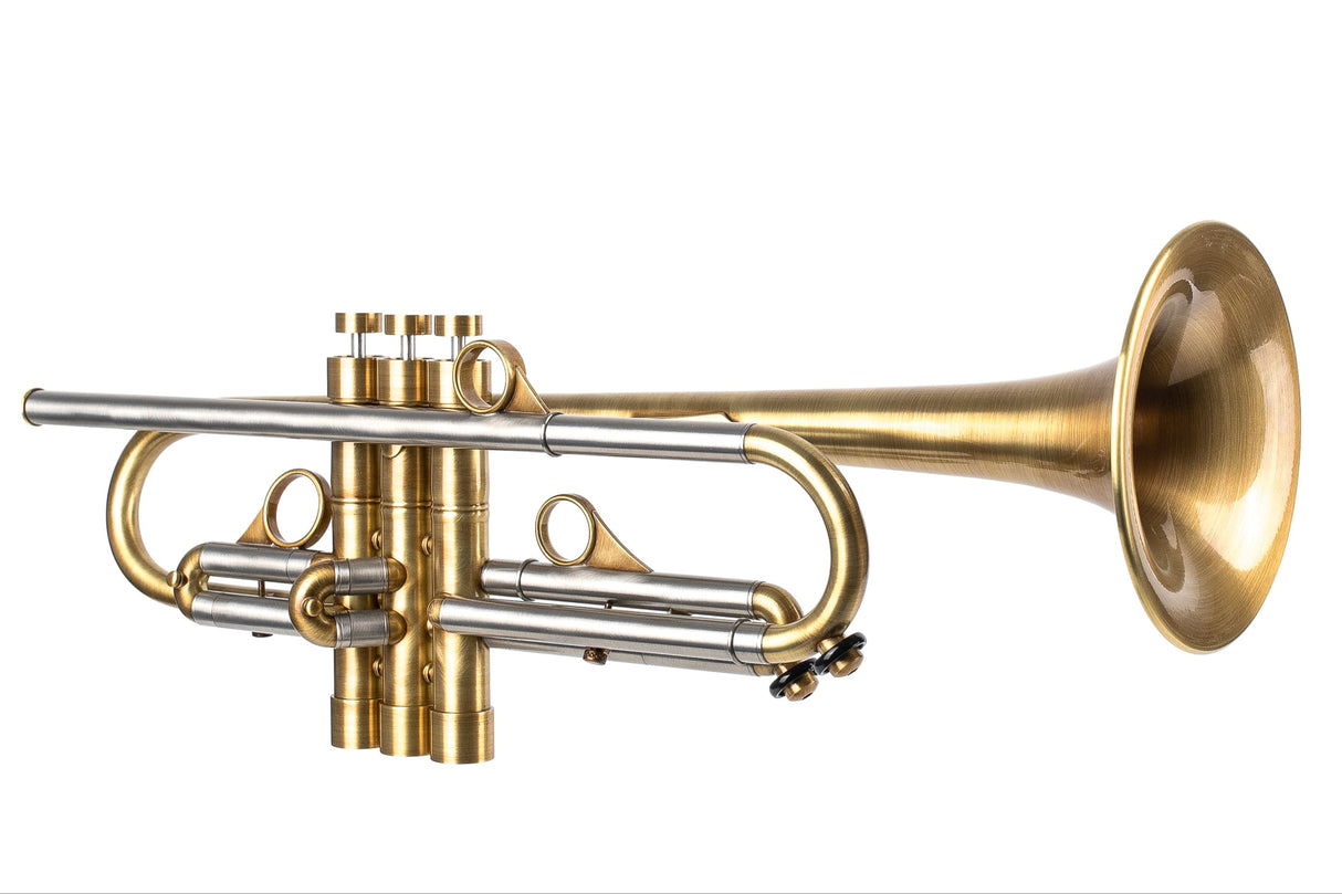 KGUmusic 135mm Taylor Bell RS Trumpet – Satin Brass Finish