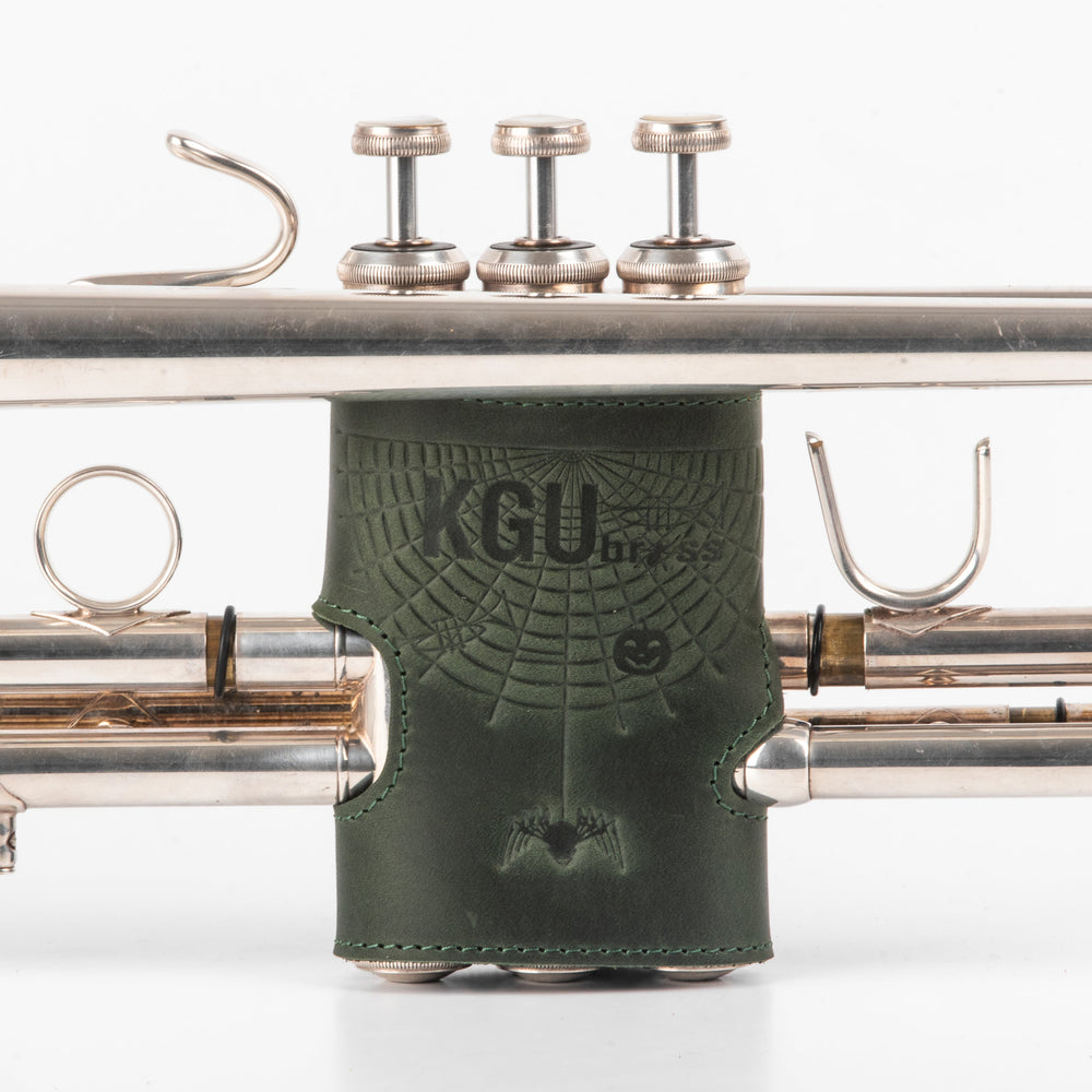 Halloween Trumpet VALVE GUARD | Genuine Leather