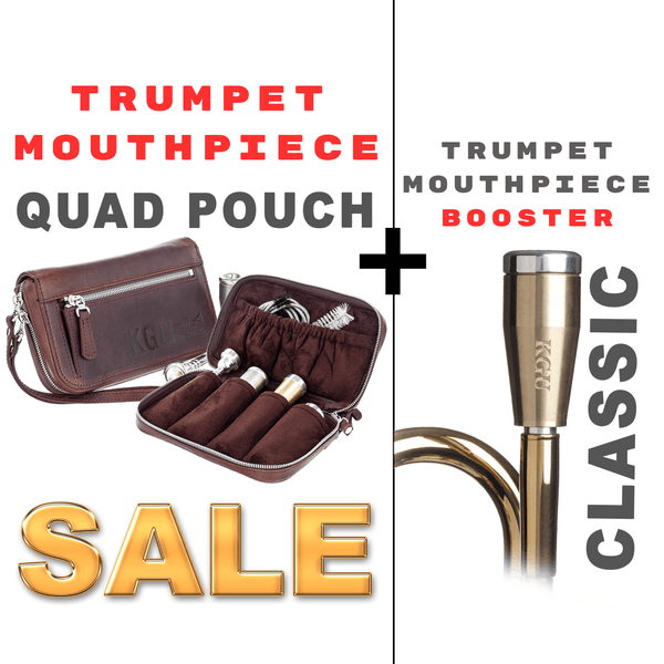 Trumpet Mouthpiece Quad Pouch + Classic Trumpet Mouthpiece Booster