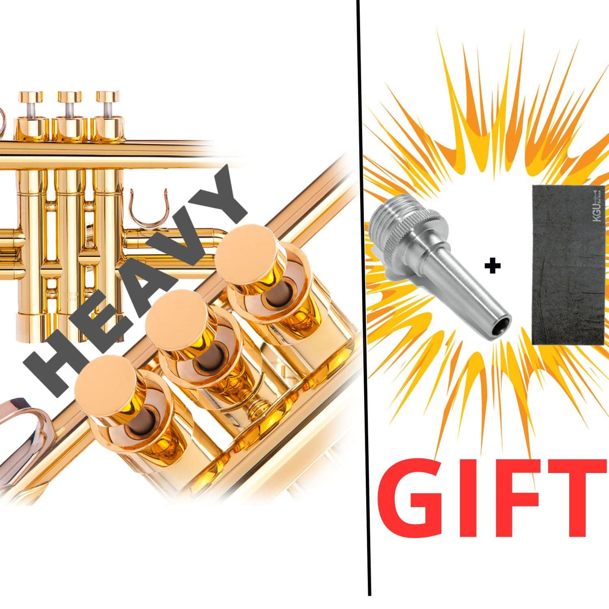 TRUMPET HEAVY TRIM KIT. KGUMUSIC (Aqua Nozzle GIFT)