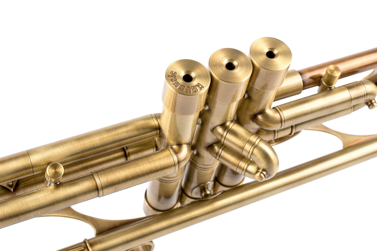 KGUmusic Ardor M2 Trumpet - Bright Finish | 133 mm Bronze Bell