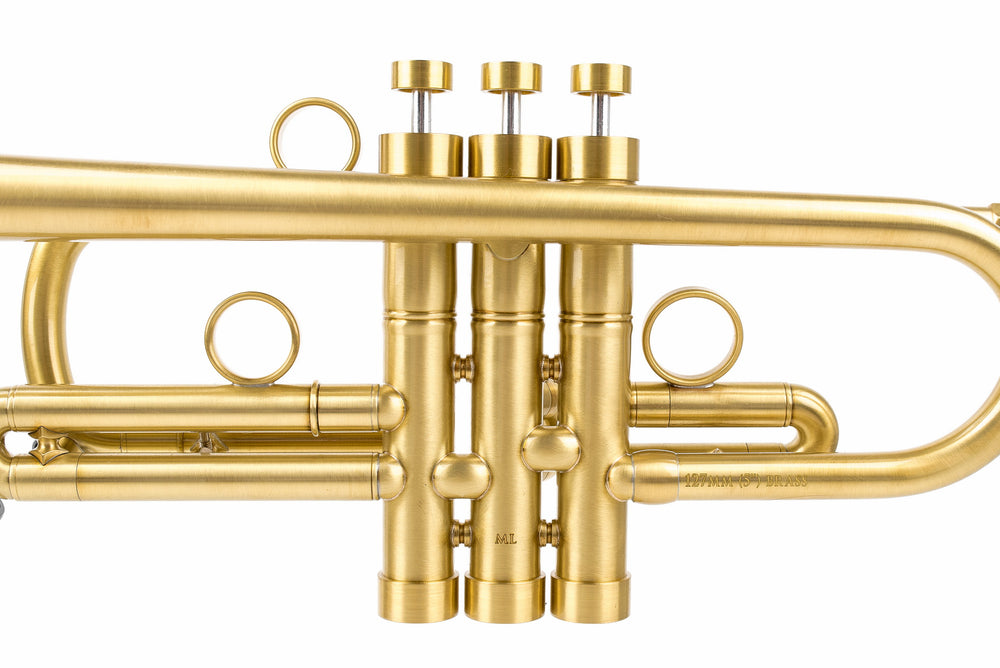 KGUmusic Capella C Trumpet |  Light Satin with Gloss Lacquer Finish