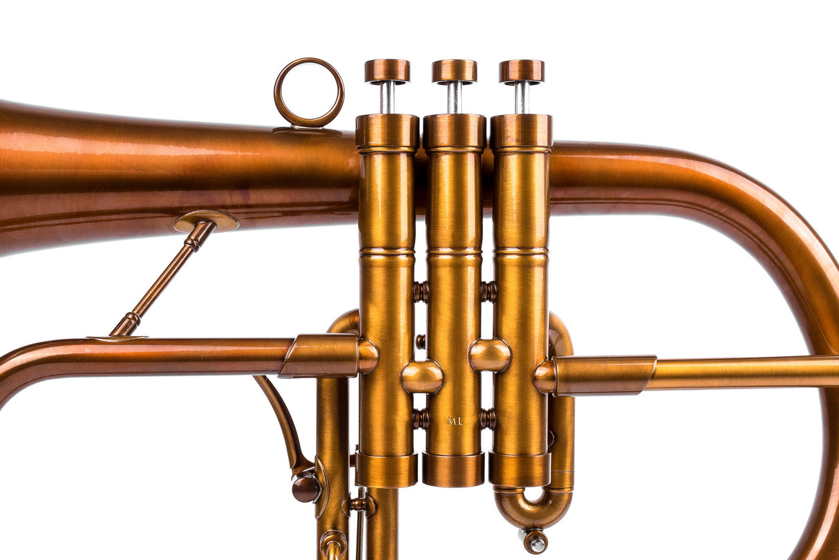 KGUmusic F1 Flugelhorn | 155 mm Bronze Bell, Dark Patina