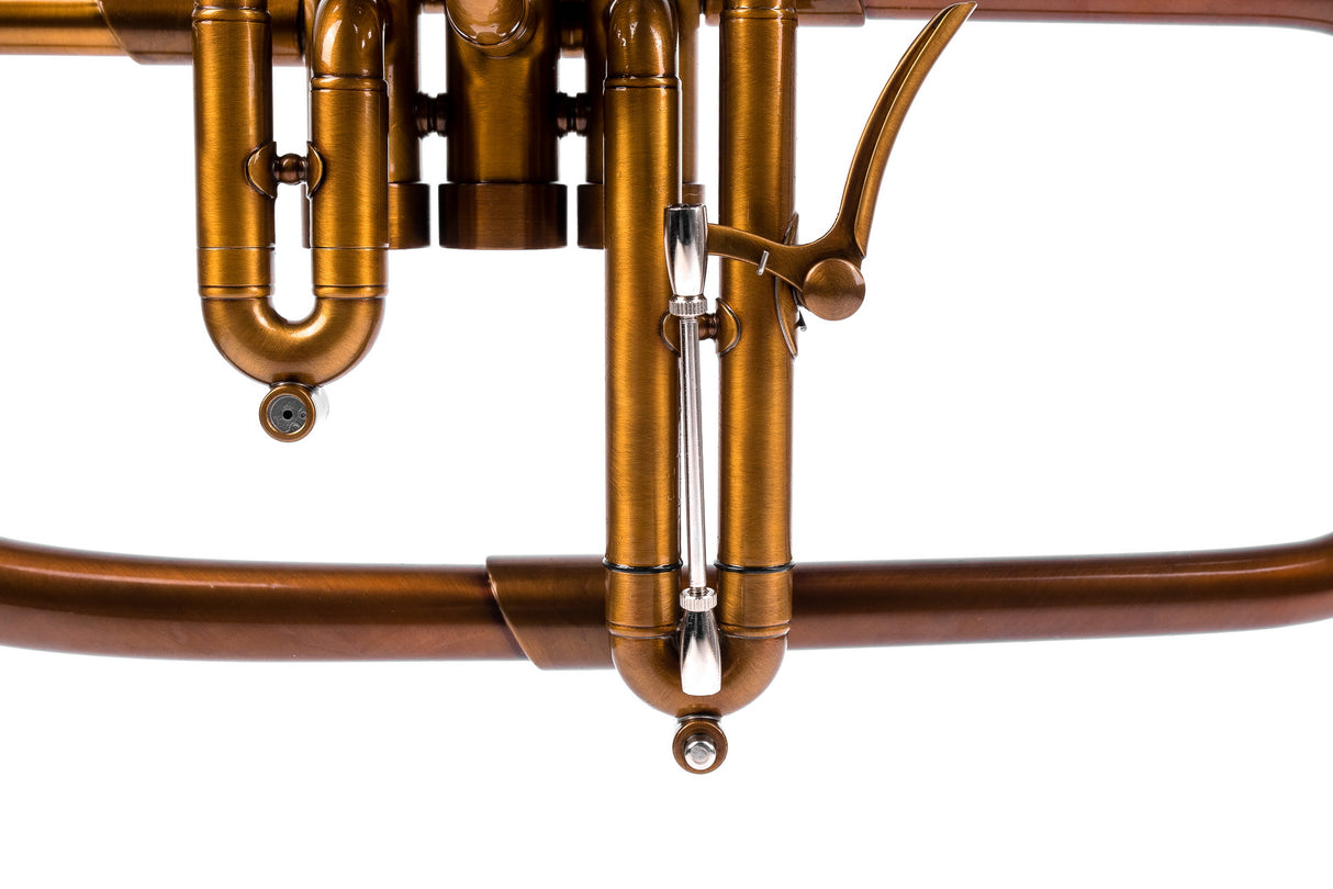 KGUmusic F1 Flugelhorn | 155 mm Bronze Bell, Dark Patina