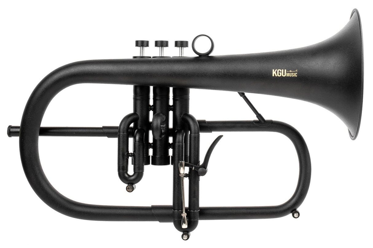 KGUmusic F1 Flugelhorn | 155 mm Bronze Bell, Black Lacquer