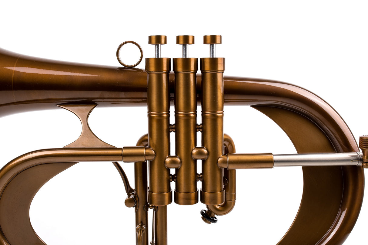 KGUmusic Handcrafted Flugelhorn | Dark Vintage Patina