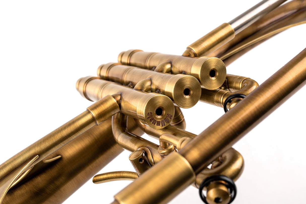 KGUmusic Handcrafted Flugelhorn | Red Brass 165 mm Bell, Dark Satin