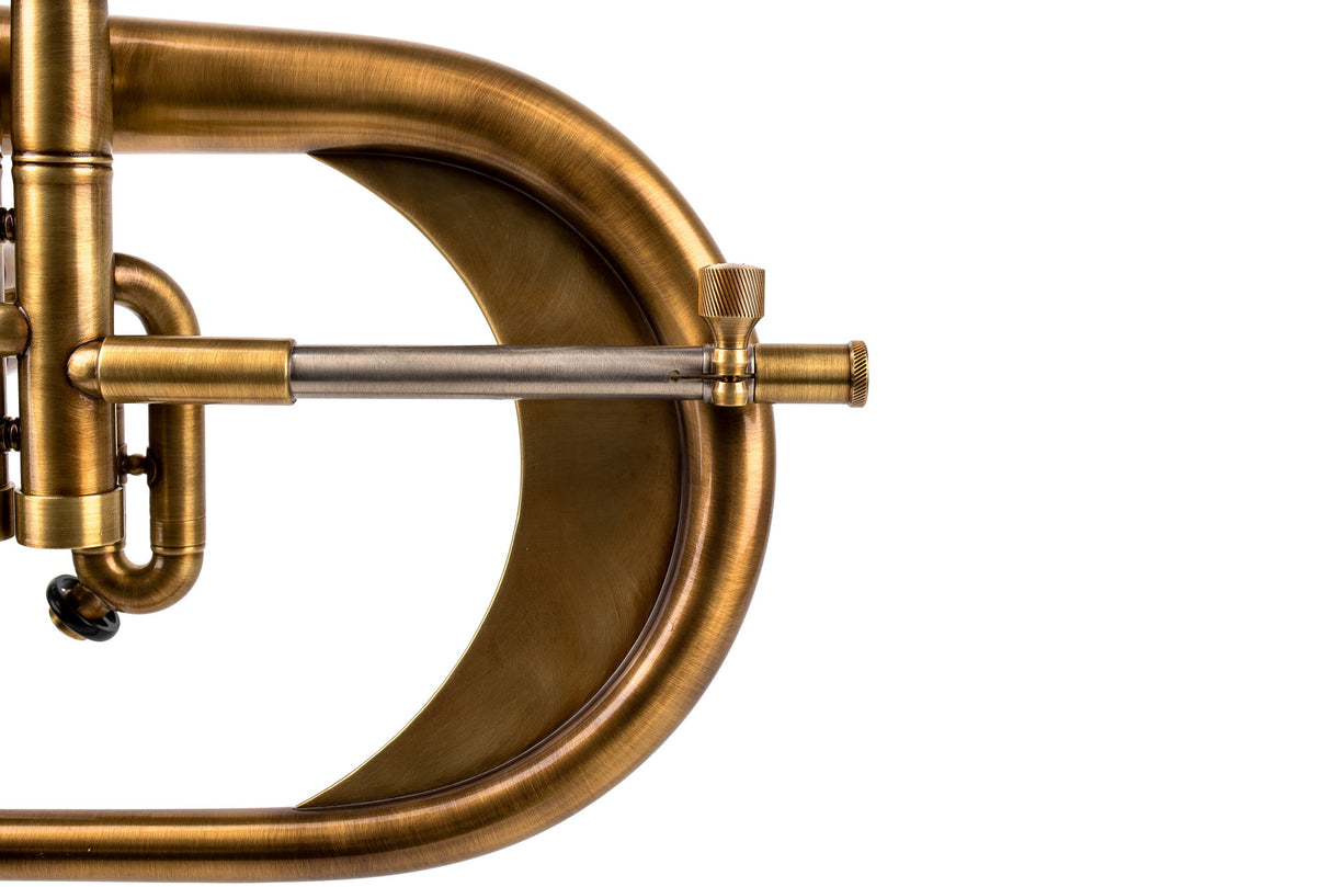 KGUmusic Handcrafted Flugelhorn | Red Brass 165 mm Bell, Dark Satin