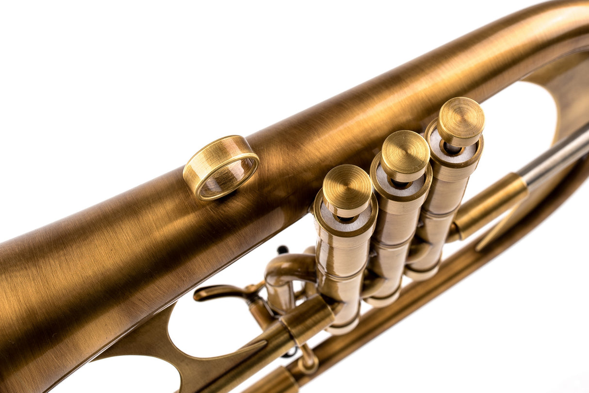 KGUmusic Handcrafted Flugelhorn | Red Brass 165 mm Bell, Dark Satin