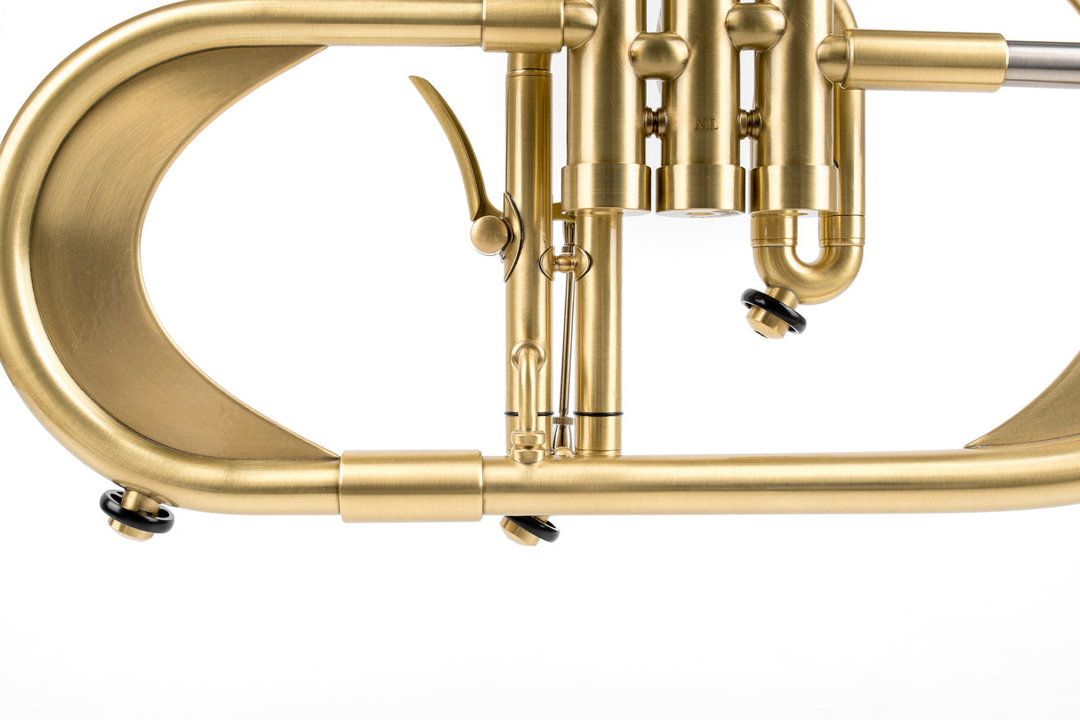 KGUmusic Handcrafted Flugelhorn | Red Brass 165 mm Bell, Light Satin