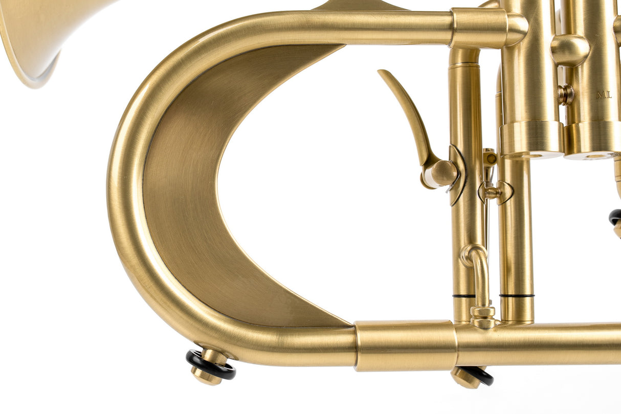 KGUmusic Handcrafted Flugelhorn | Red Brass 165 mm Bell, Light Satin