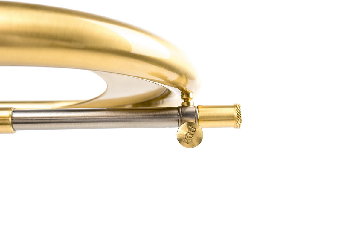 KGUmusic Handcrafted Flugelhorn | Red Brass 165 mm Bell, Light Satin