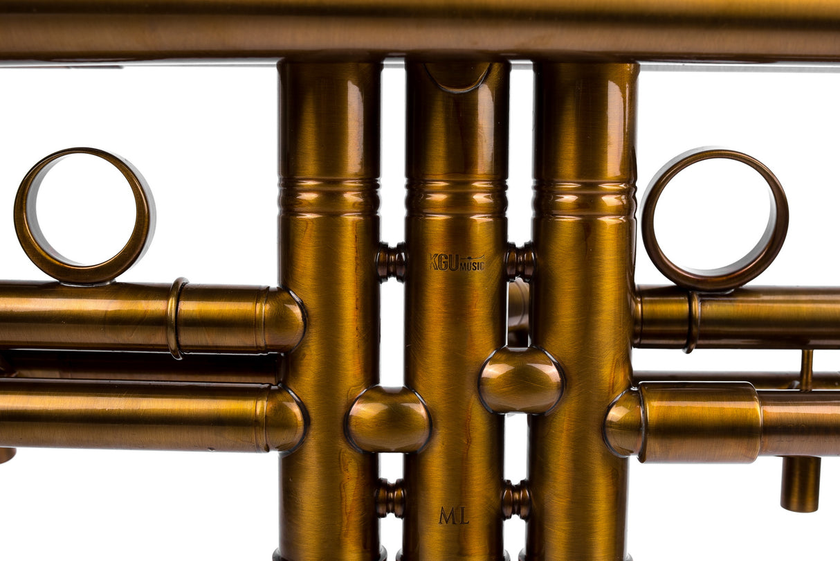 KGUmusic Obsidian Trumpet Bb | Dark Patina Finish