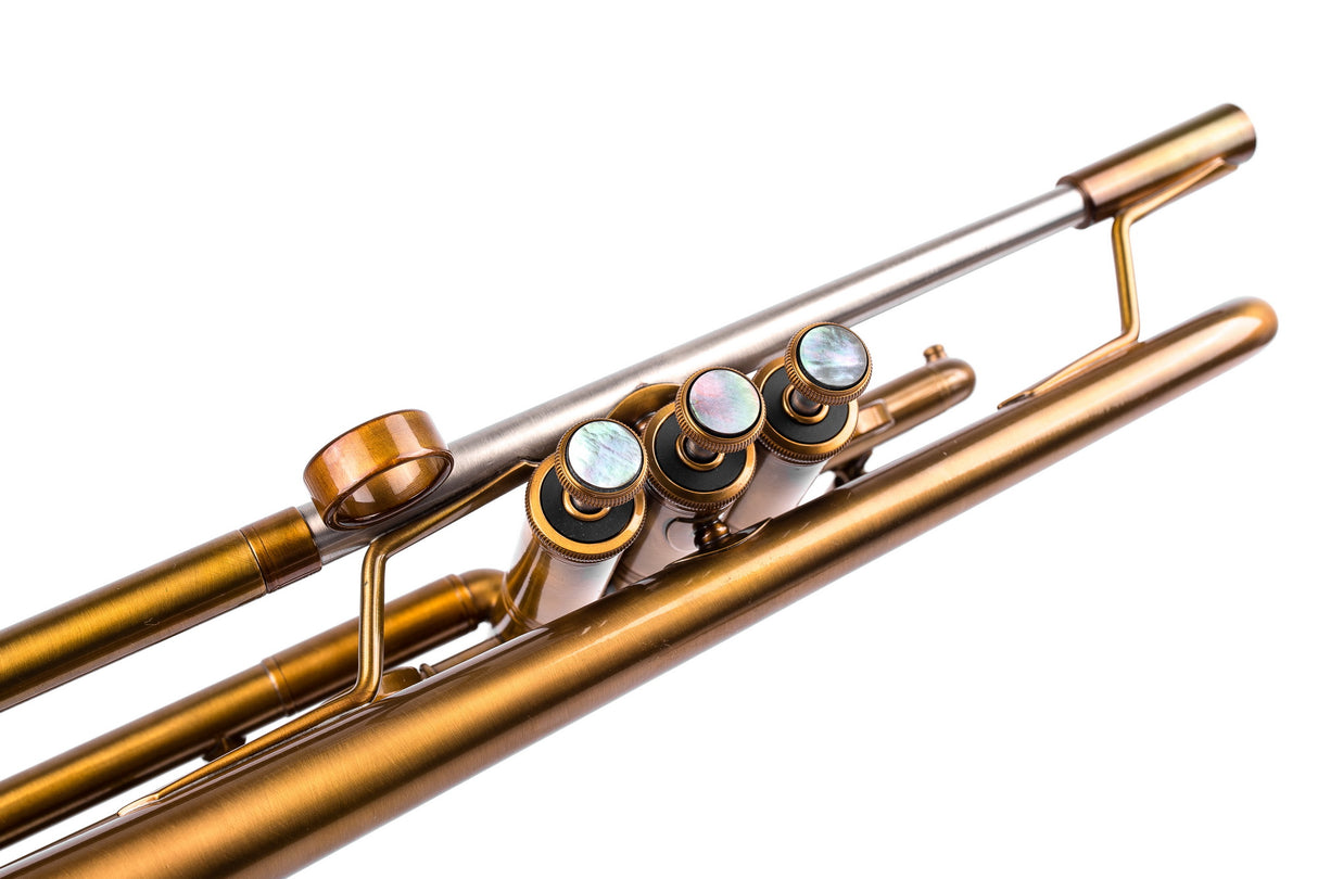 KGUmusic Obsidian Trumpet Bb | Dark Patina Finish