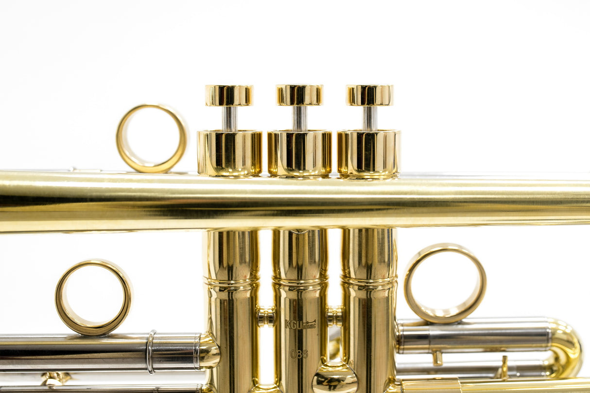 KGUmusic Obsidian+ Trumpet Bb | Raw Brass | 140mm