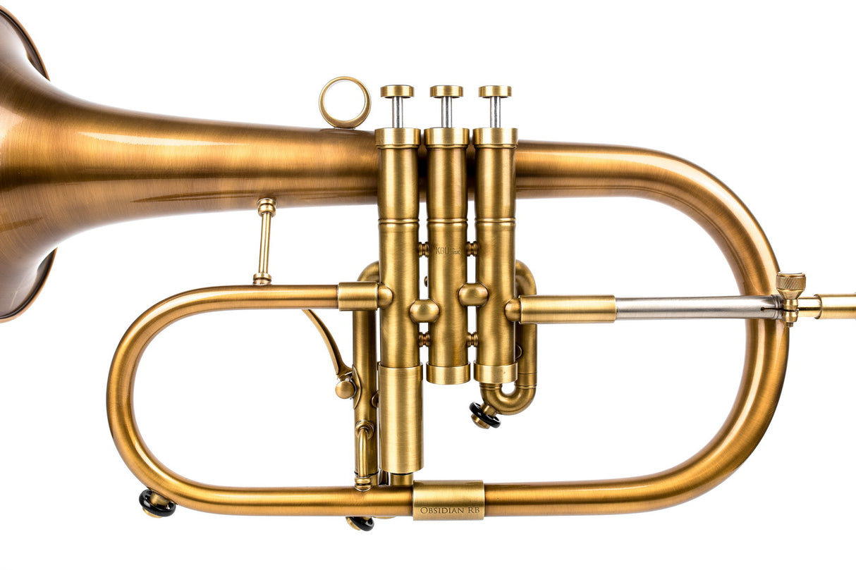 Obsidian Red Brass Bell Flugelhorn by KGUmusic