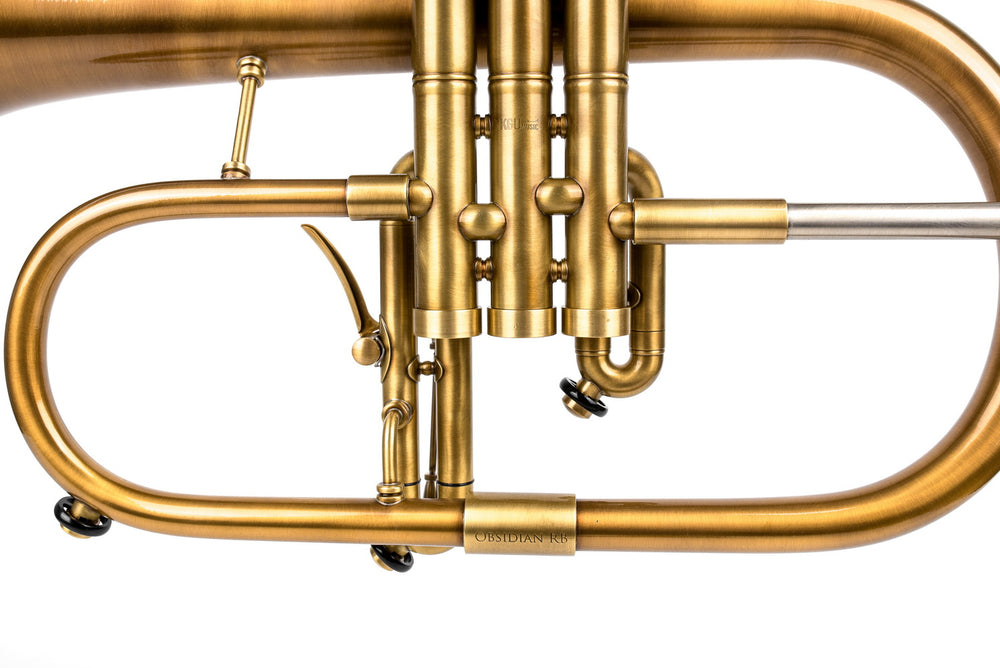 Obsidian Red Brass Bell Flugelhorn by KGUmusic