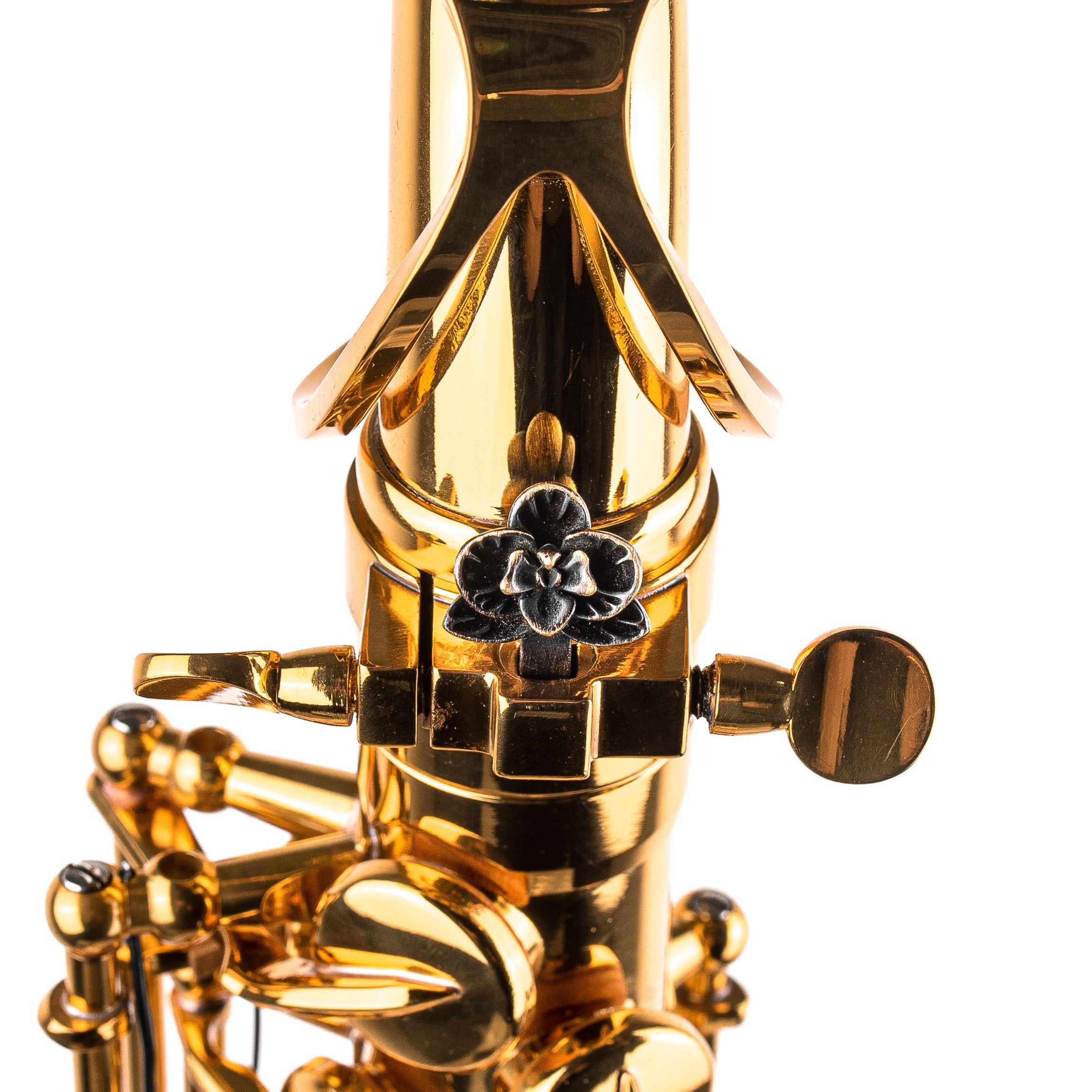 Saxophone ArtTone Bronze Booster - Flower Design