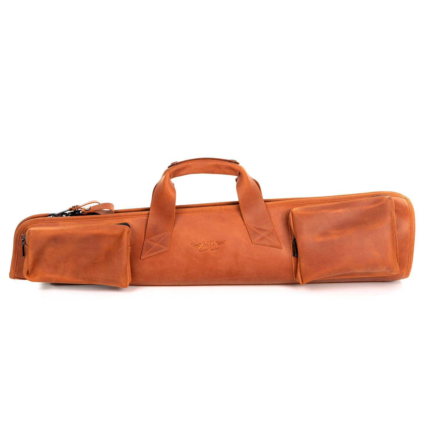 Gig Bag for Straight Soprano Saxophone | Genuine Leather "Crazy Horse"