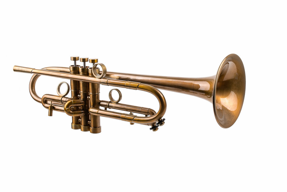 Trumpet KGUmusic Volya – 130 mm Brass Bell, Patina, Gloss lacquer