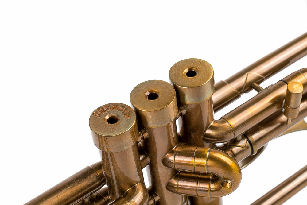 Trumpet KGUmusic Volya – 130 mm Brass Bell, Patina, Gloss lacquer