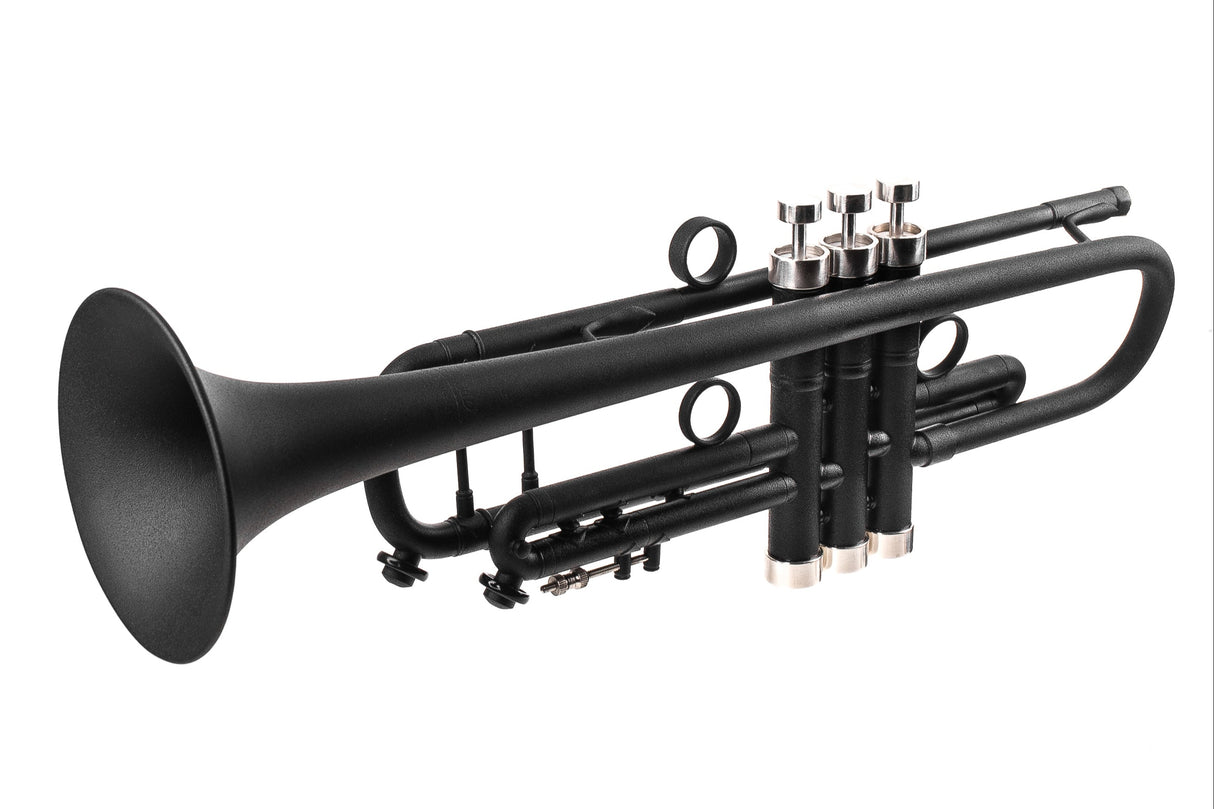 Black Bach Stradivarius 180-37 Trumpet | Silver plated Trim Kit | KGUmusic