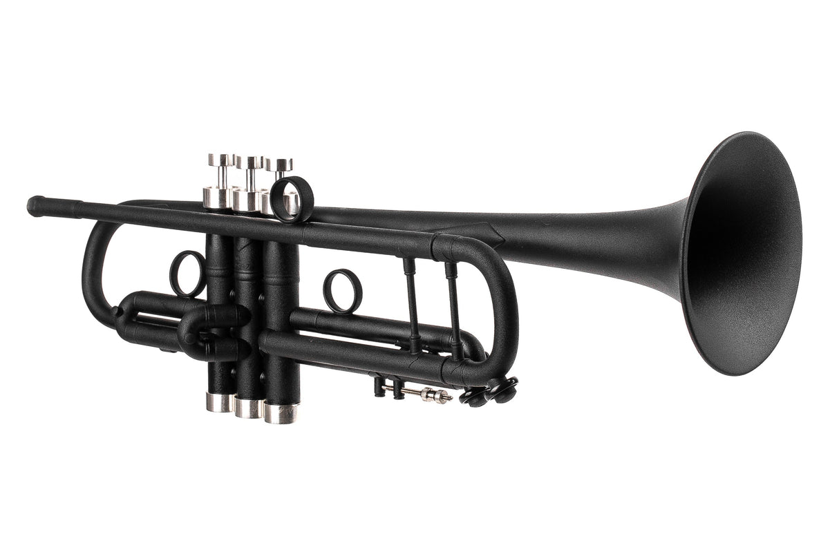 Black Bach Stradivarius 180-37 Trumpet | Silver plated Trim Kit | KGUmusic