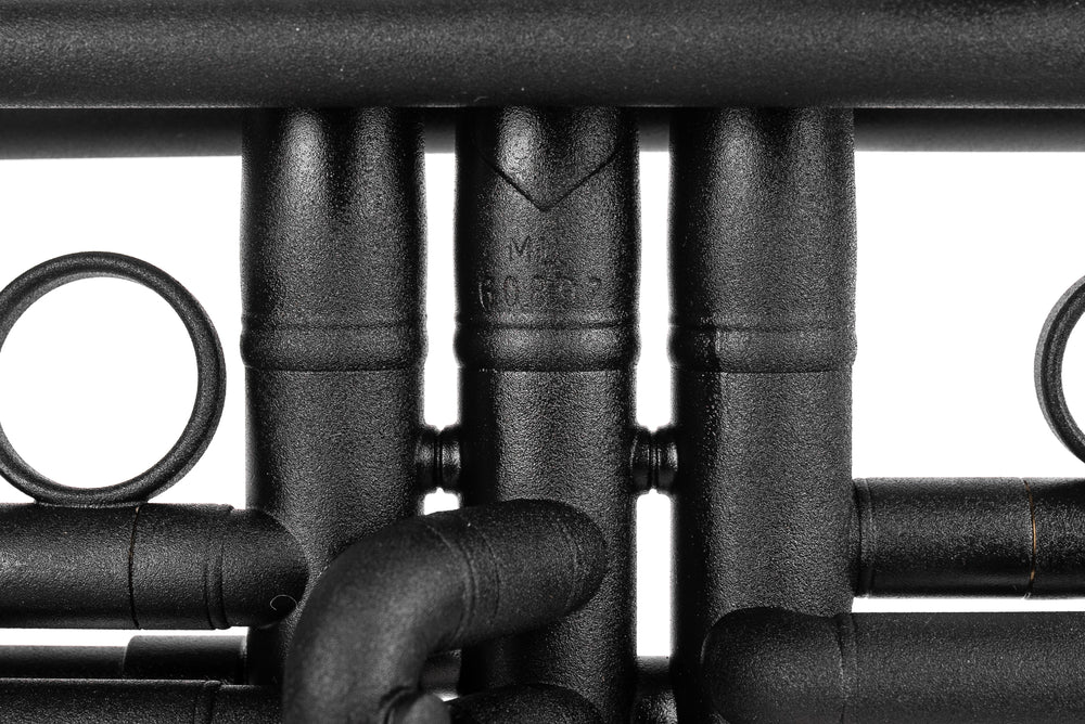 Black Bach Stradivarius 180-37 Trumpet | Silver plated Trim Kit | KGUmusic