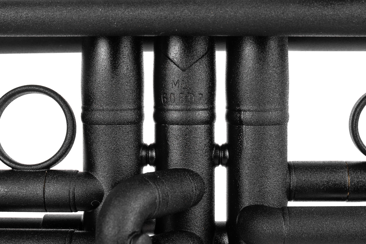 Black Bach Stradivarius 180-37 Trumpet | Silver plated Trim Kit | KGUmusic