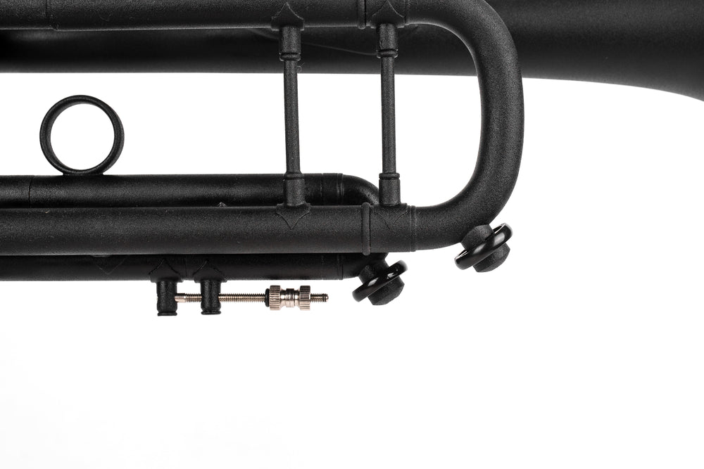 Black Bach Stradivarius 180-37 Trumpet | Silver plated Trim Kit | KGUmusic