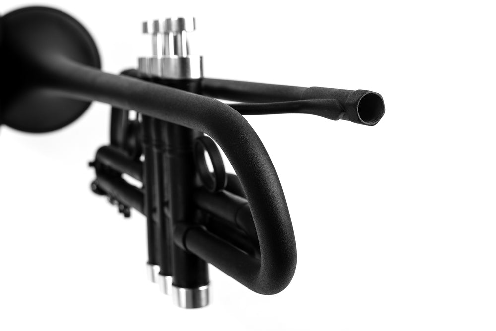 Black Bach Stradivarius 180-37 Trumpet | Silver plated Trim Kit | KGUmusic