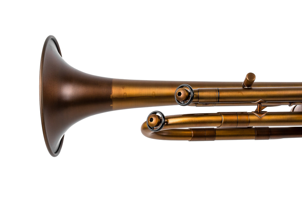 Trumpet KGUmusic Volya – 130 mm Red Brass Bell, Patina, Matte Lacquer