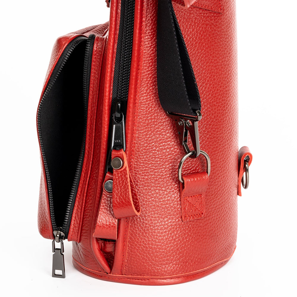 Gig Bag for Straight Soprano Saxophone | Genuine "Flotar" Leather