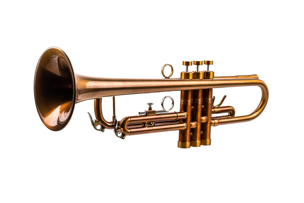 KGUmusic Aria Student Trumpet | Dark Cognac Patina