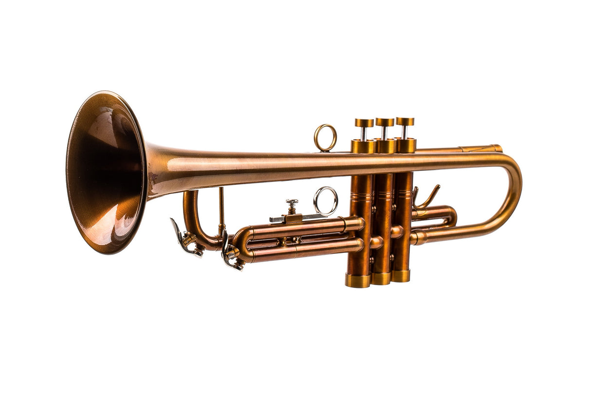 KGUmusic Aria Student Trumpet | Dark Cognac Patina