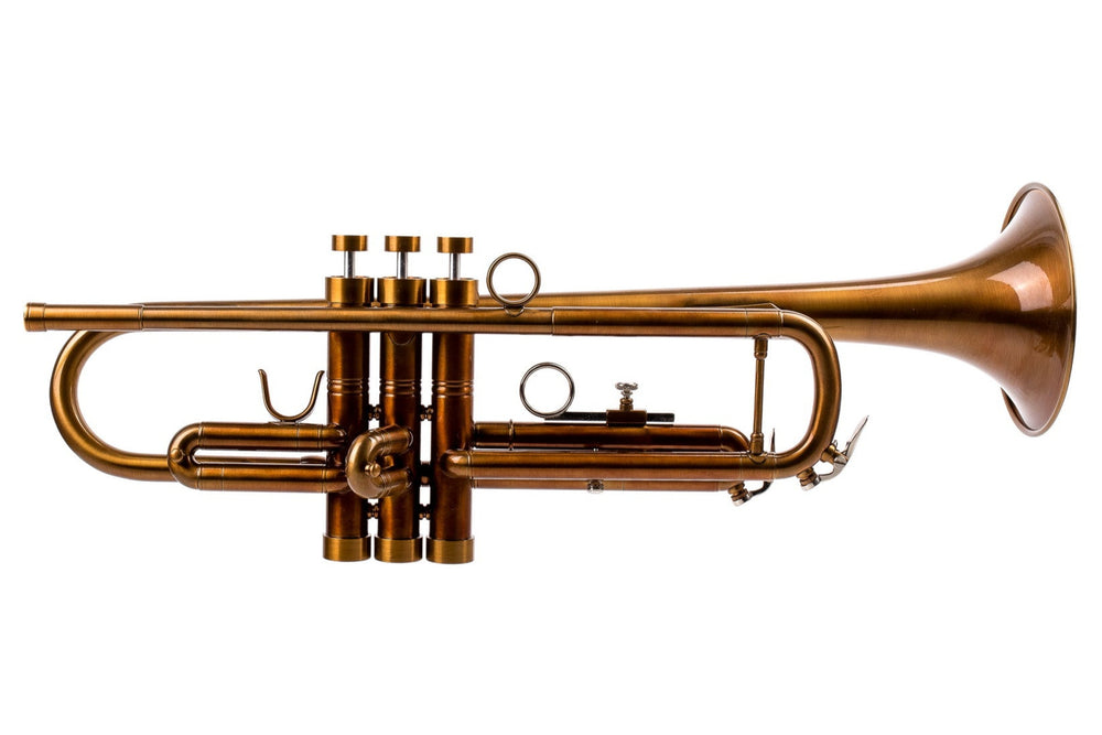 KGUmusic Aria Student Trumpet | Dark Cognac Patina