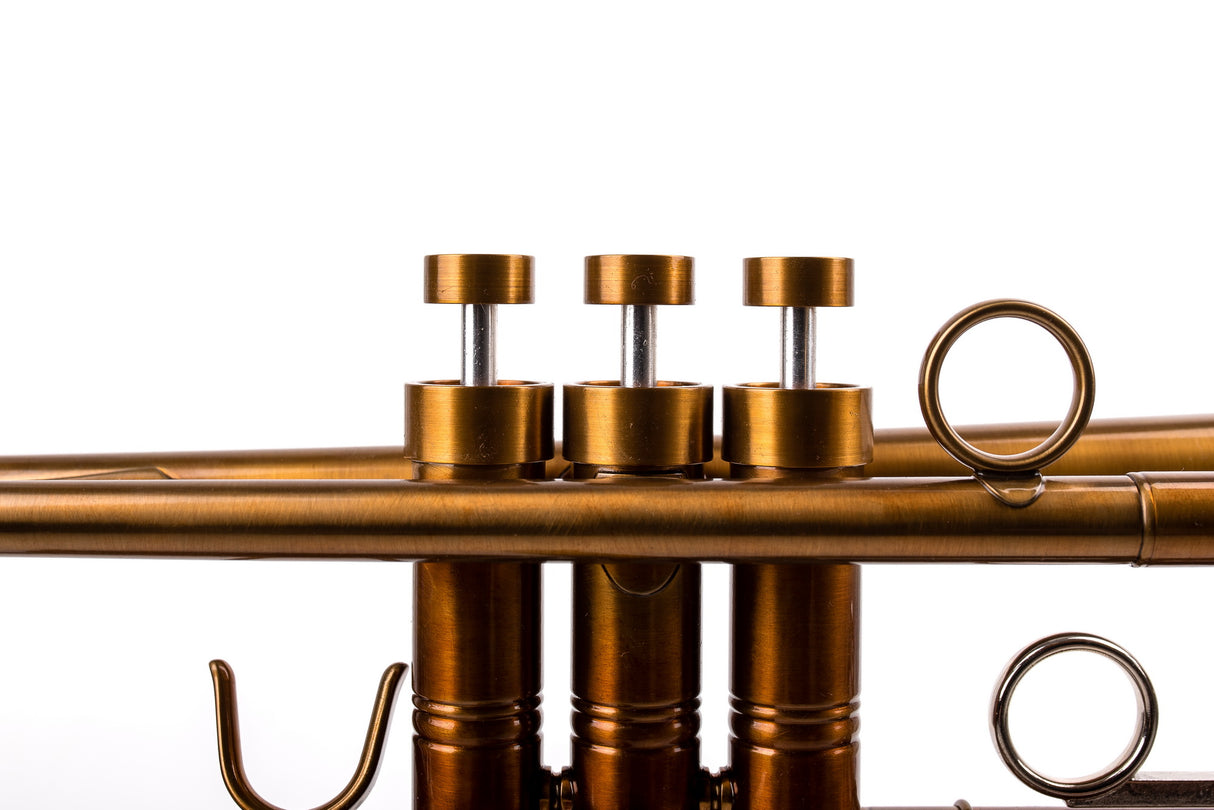 KGUmusic Aria Student Trumpet | Dark Cognac Patina