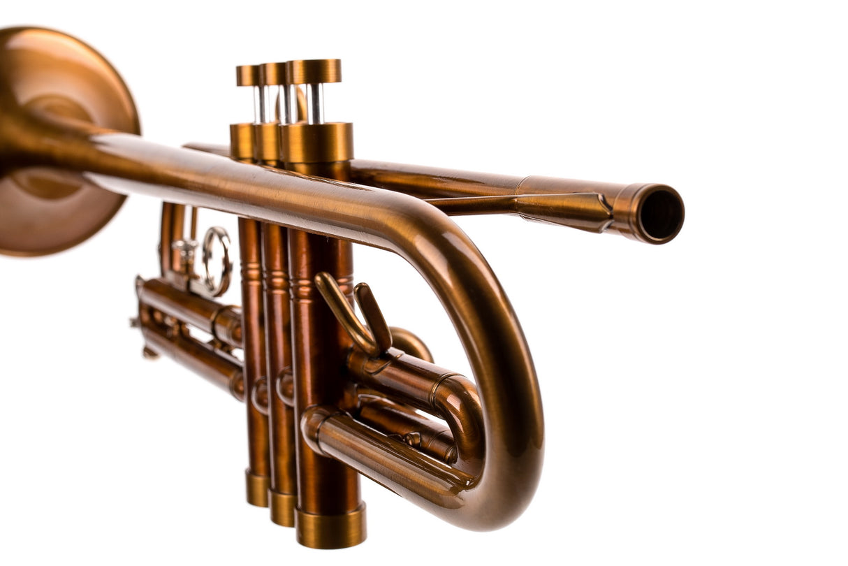 KGUmusic Aria Student Trumpet | Dark Cognac Patina