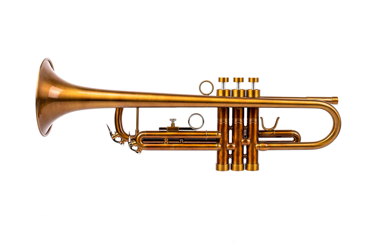 KGUmusic Aria Student Trumpet | Dark Cognac Patina